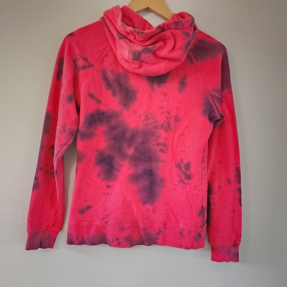 The North Face Pink Tie Dye Pullover Hoodie Sweatshirt Women's M - Picture 2 of 9